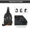 SY3307_6 Aoking Black Fashion Men Waterproof Sling Bag SY3307