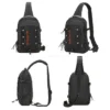 SY3307_8 Aoking Black Fashion Men Waterproof Sling Bag SY3307