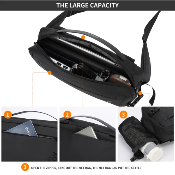 SY4002_7 Aoking Fashion Waterproof Durable Crossbody Sling Bag SY4002
