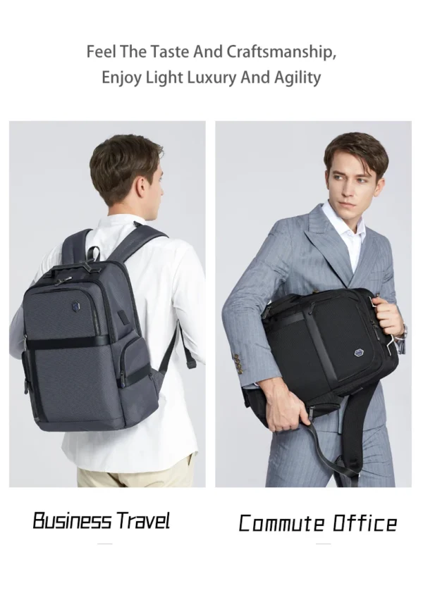 Sa3f8dde8667e4f1ab1e7a96a9769a010b Arctic Hunter 2023 New Fashion Waterproof Laptop Backpack 17 Inch Men's Waterproof Functional Backpack Travel Backpack