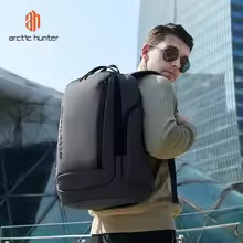 ARCTIC HUNTER 2023 New Men's Business Travel Bag Large Capacity USB15.6 Laptop Bag Multi Functional Casual High Quality Backpack