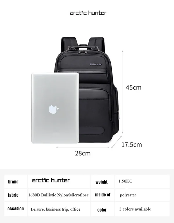 Scbb8a7fb9a2d4f2fb6e09edd26183d019 Arctic Hunter High-End Business Men's Backpack Travel Multi-Functional Anti-Splashing Large-Capacity Computer Backpack