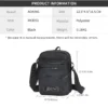 XK3053_2 Aoking Black Fashion Men Waterproof Sling Bag XK3053