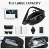 XK3053_4 Aoking Black Fashion Men Waterproof Sling Bag XK3053