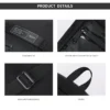 XK3053_7 Aoking Black Fashion Men Waterproof Sling Bag XK3053
