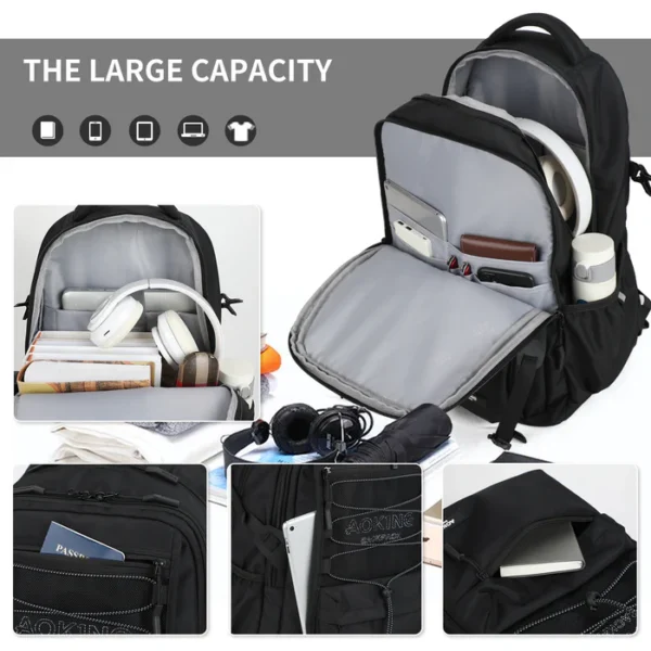 XN2562B_4 Aoking Backpack Casual Backpack Student Bag XN2562B