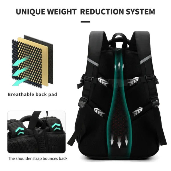 XN2562B_6 Aoking Backpack Casual Backpack Student Bag XN2562B