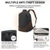 XN58398F_5 Aoking Large Capacity Casual Anti-Theft Backpack Laptop Backpack XN58398F