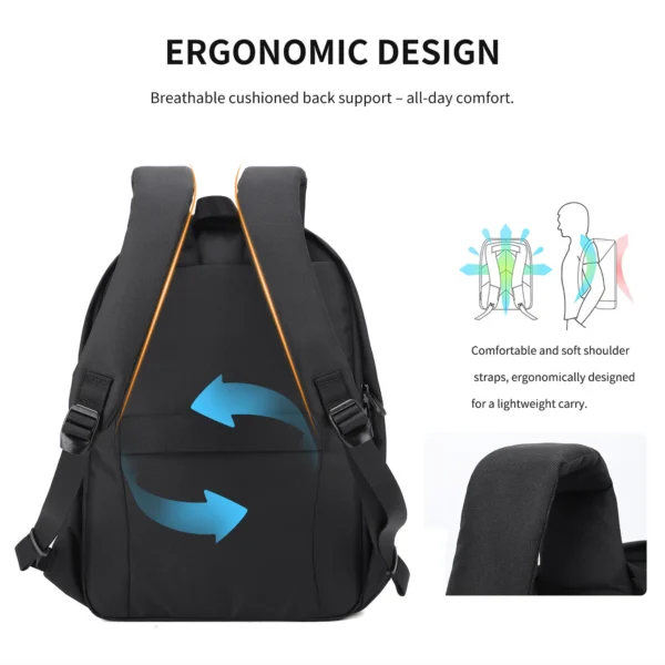 XN58398F_9 Aoking Large Capacity Casual Anti-Theft Backpack Laptop Backpack XN58398F