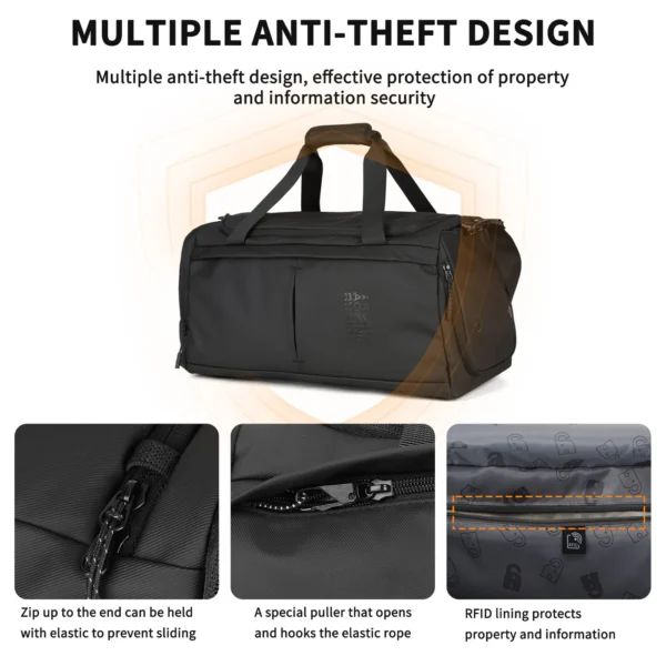 XW41460F_4 Aoking Large Capacity Anti-Theft Travel Bag XW41460F