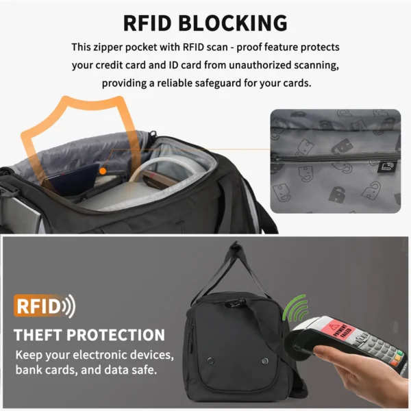 XW41460F_5 Aoking Large Capacity Anti-Theft Travel Bag XW41460F