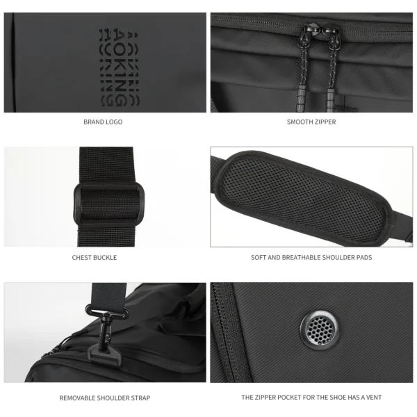 XW41460F_8 Aoking Large Capacity Anti-Theft Travel Bag XW41460F