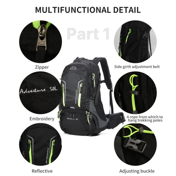 YJN67363_6 Aoking Backpack Large Capacity Casual Backpack Waterpoor Outdoor Bag YJN67363