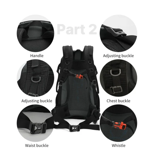 YJN67363_7 Aoking Backpack Large Capacity Casual Backpack Waterpoor Outdoor Bag YJN67363