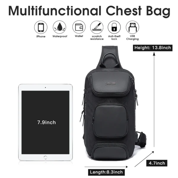 Bange Fashion Organized Sling Bag For Commute & Travel